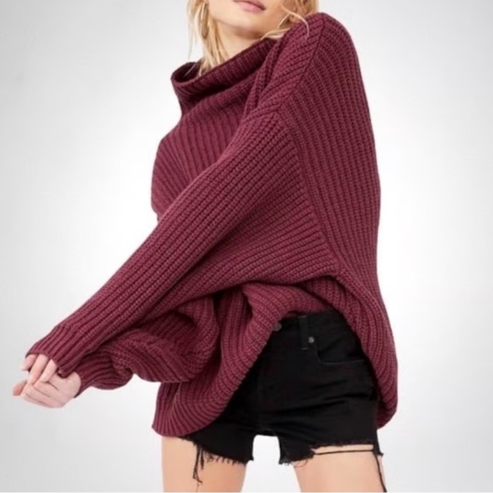 Free People Swim too Deep turtle Neck Sweater